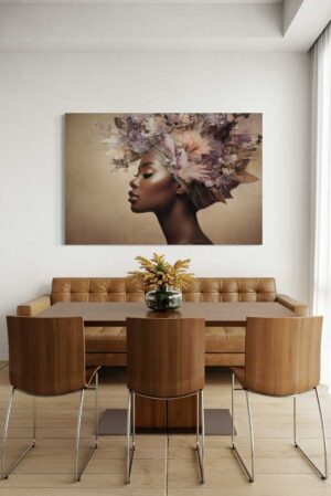 elegant-portretkunstwerk-african-vibez-met-bloemen-veren-en-kaketoes-op-plexiglas-of-dibond