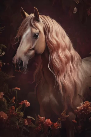 elegant-paard-kunstwerk-plexiglas-dibond