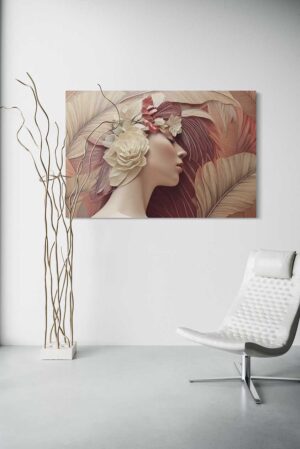 vrouwelijk-kunstportret-demission-met-bloemen-en-zachte-natuurlijke-tinten